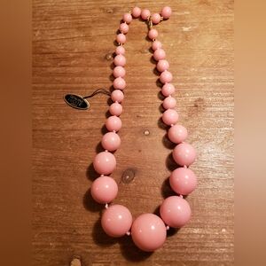 Vintage Pink Lucie Beaded Necklace